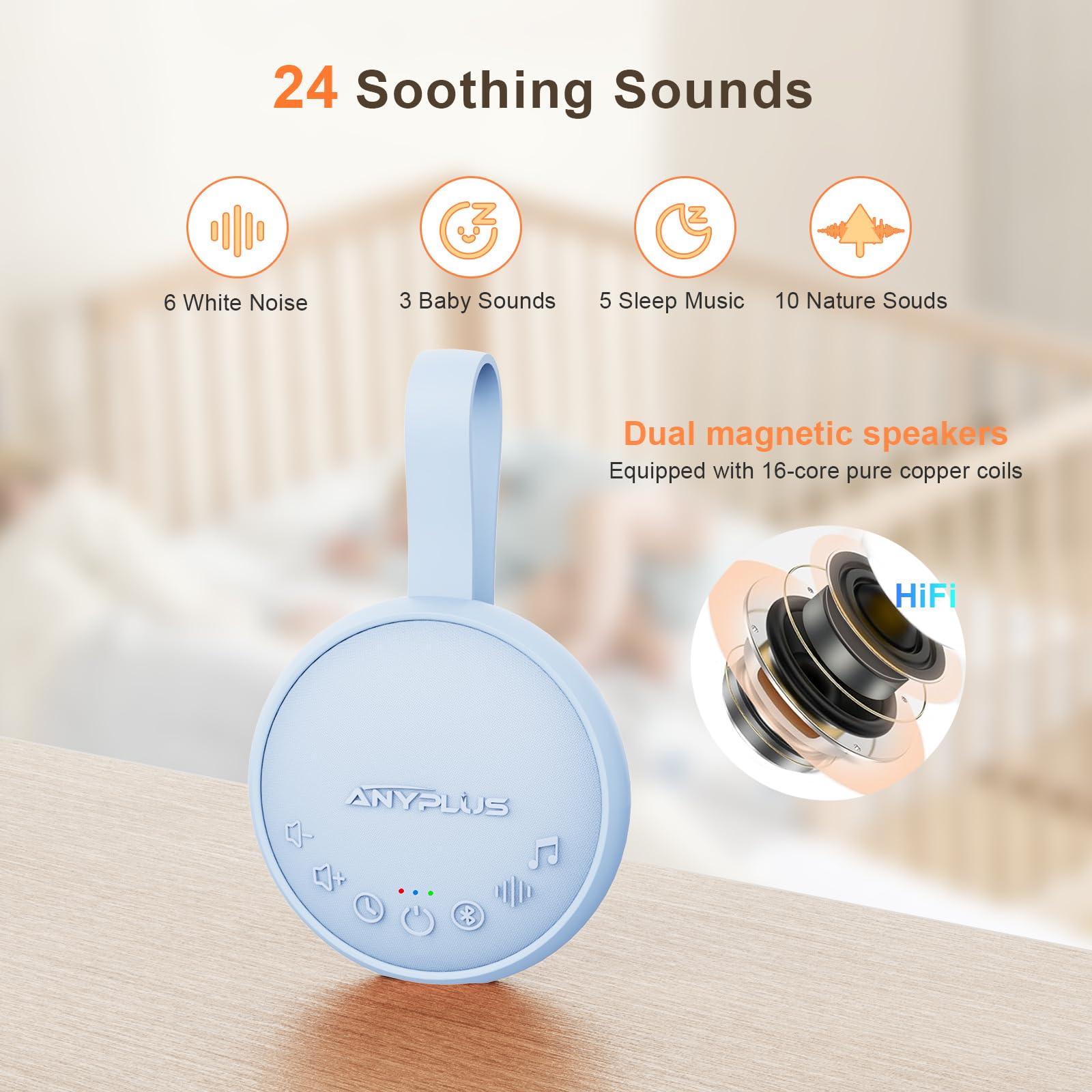 ANYPLUS silicone protective cover for safety and long-lasting use.