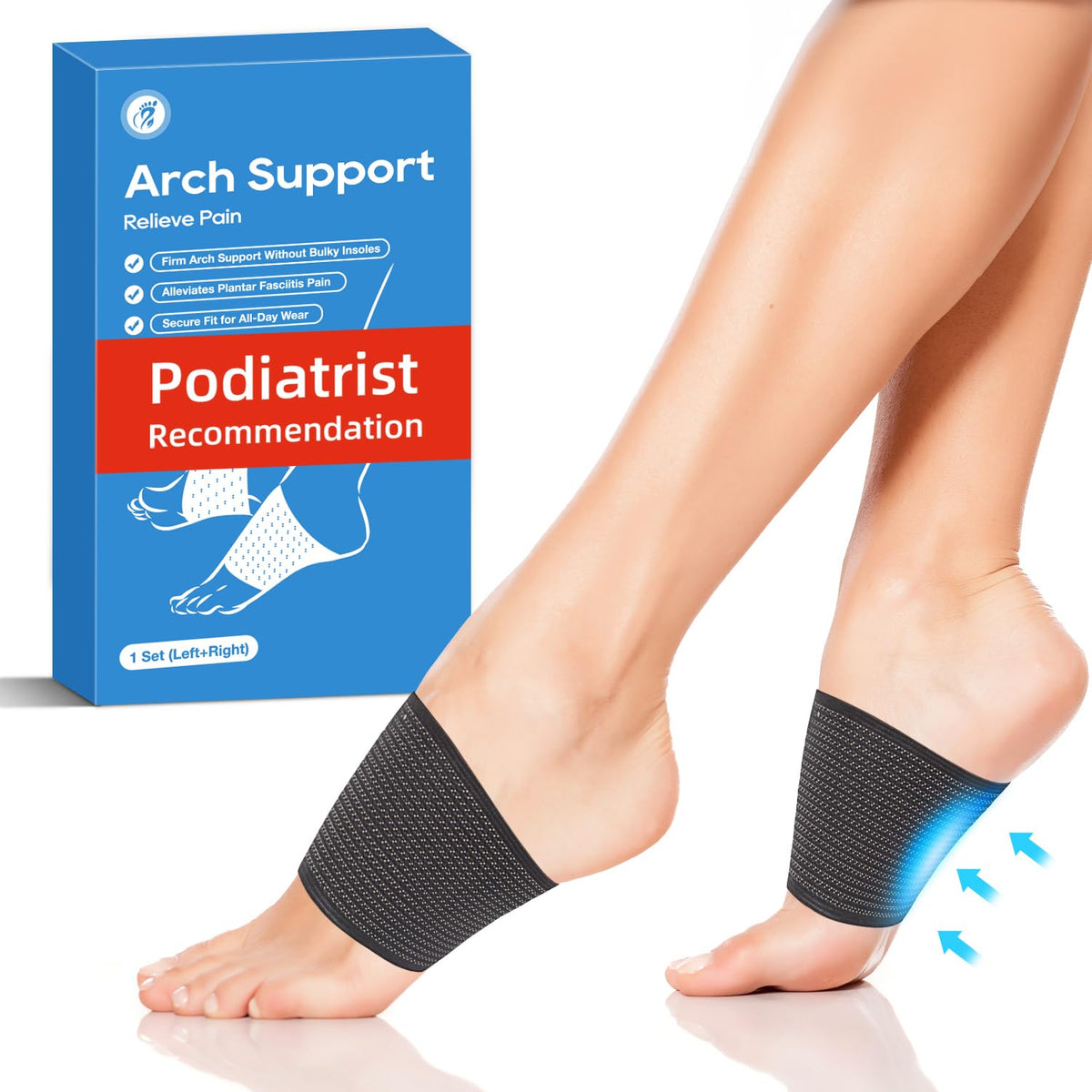 ANYSWEET copper arch support side view for arch relief