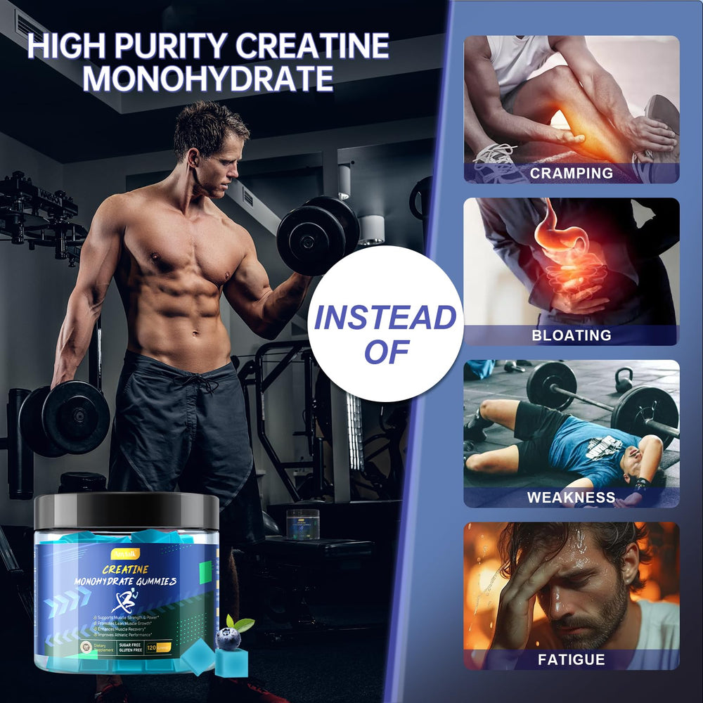 ANYTALK Creatine Monohydrate Gummies vegan and sugar-free option for clean nutrition.