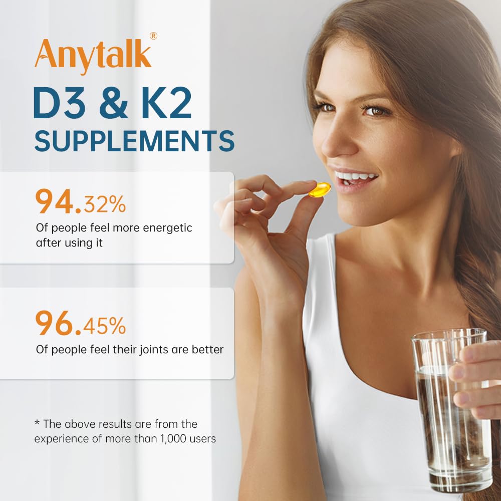 ANYTALK plant-based softgels highlight vegan ingredients.