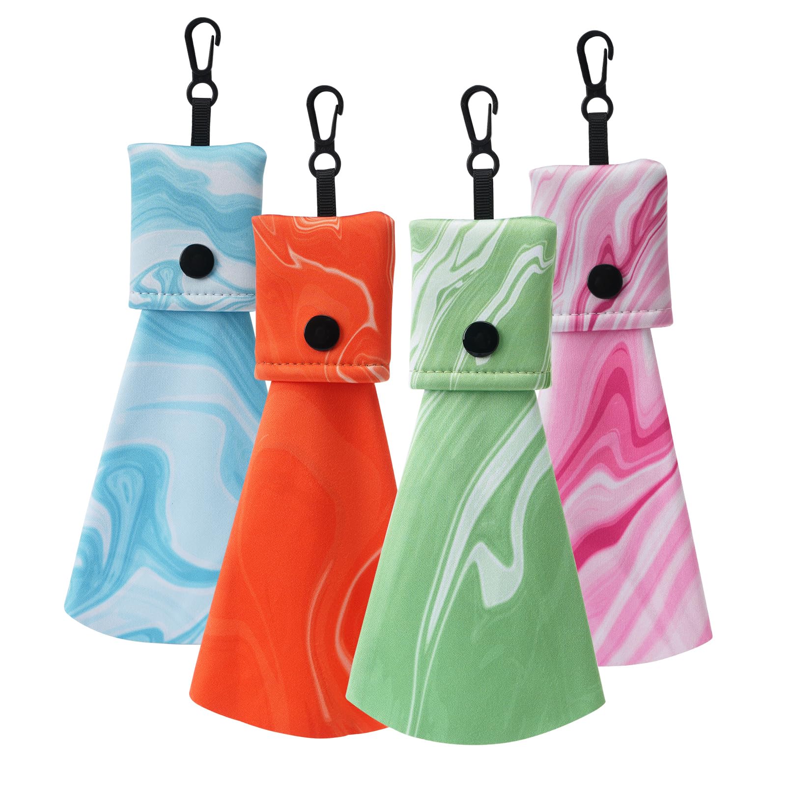 Anywind colorful glasses cloth on a keychain ready for on-the-go cleaning