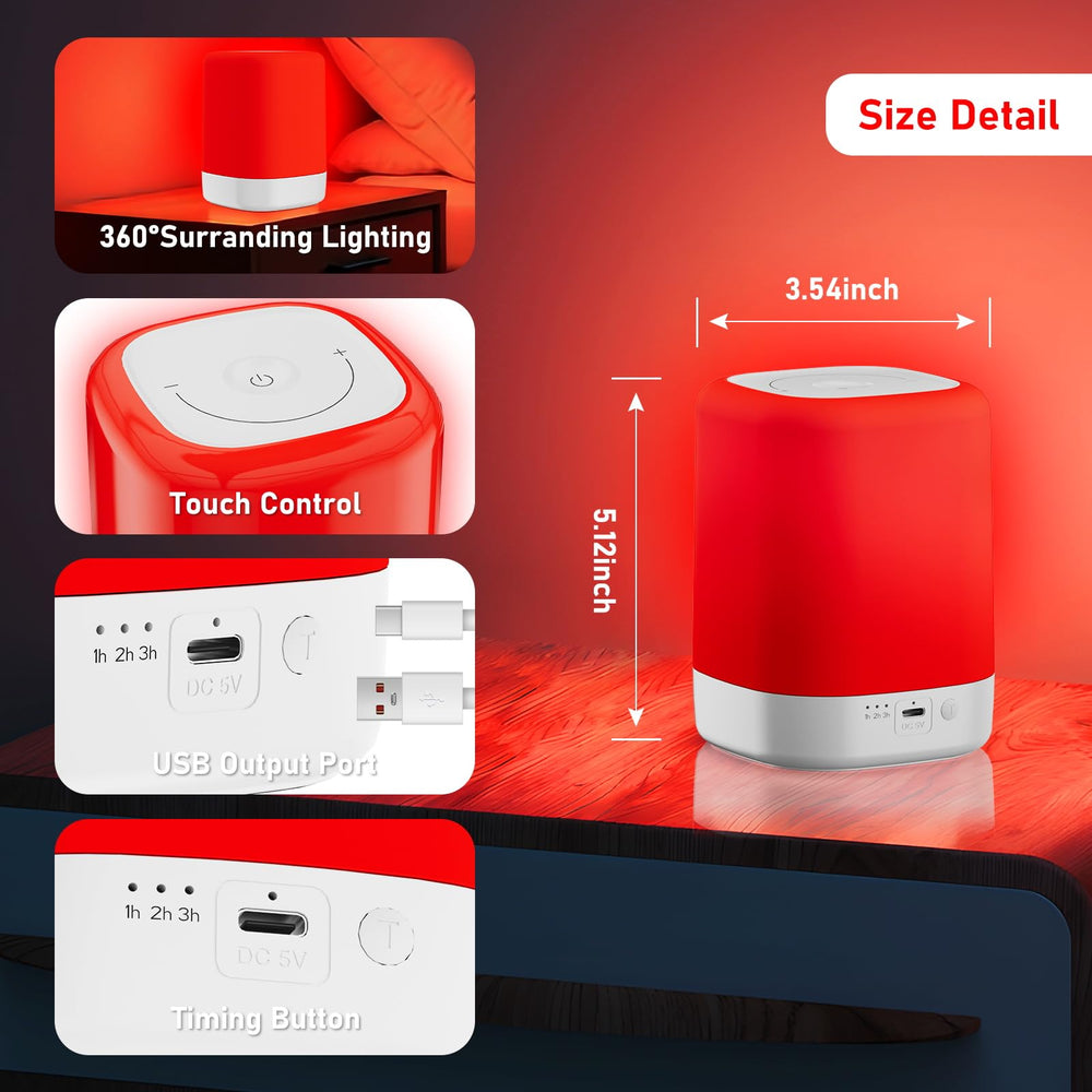 Anzqul bedroom ambient lamp creates a sleep-friendly atmosphere.
