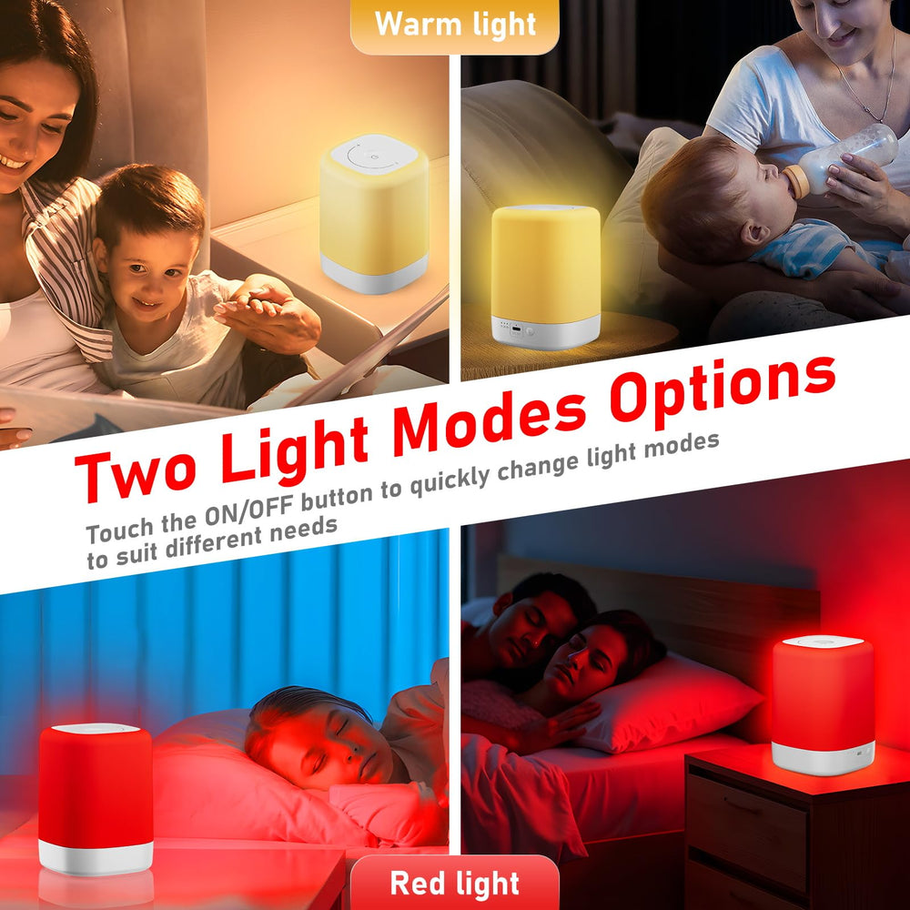 Anzqul portable red light night lamp for on-the-go therapy.
