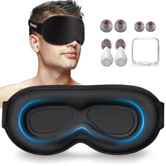 AOAWI antifaz sueño 3D frontal para bloqueo de luz y comodidad