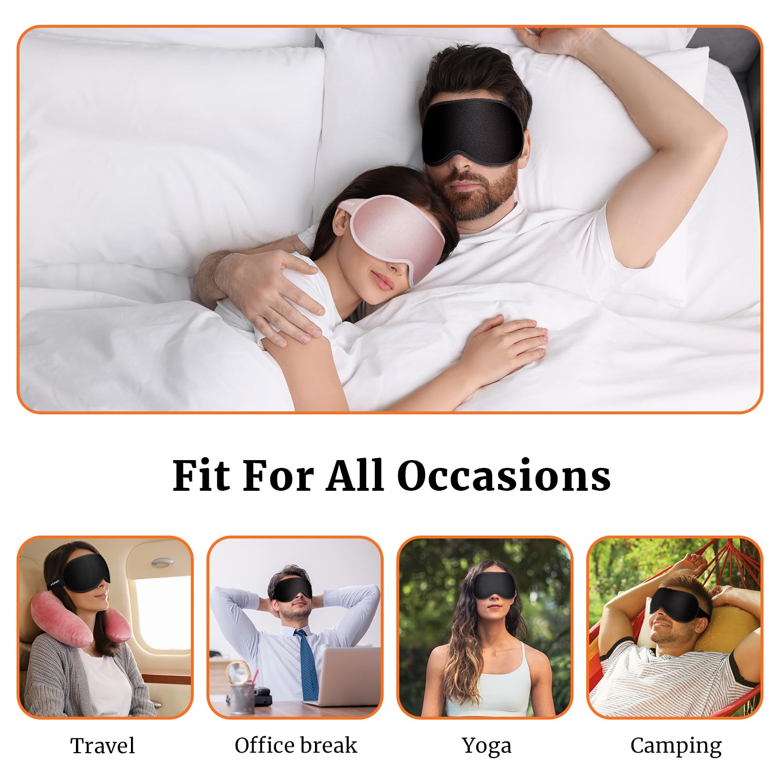 AOAWI diseño ergonómico 3D para dormir de lado sin presión