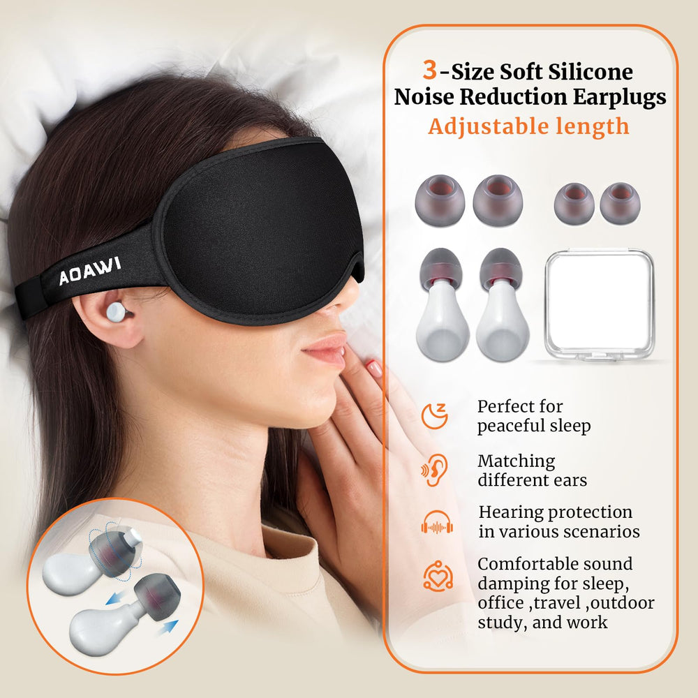 AOAWI tapones auditivos de silicona reducen ruidos para dormir