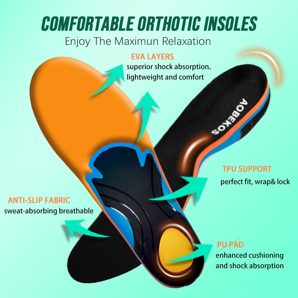 AOBEKOS non-slip fabric reduces shifting for secure wear all day.