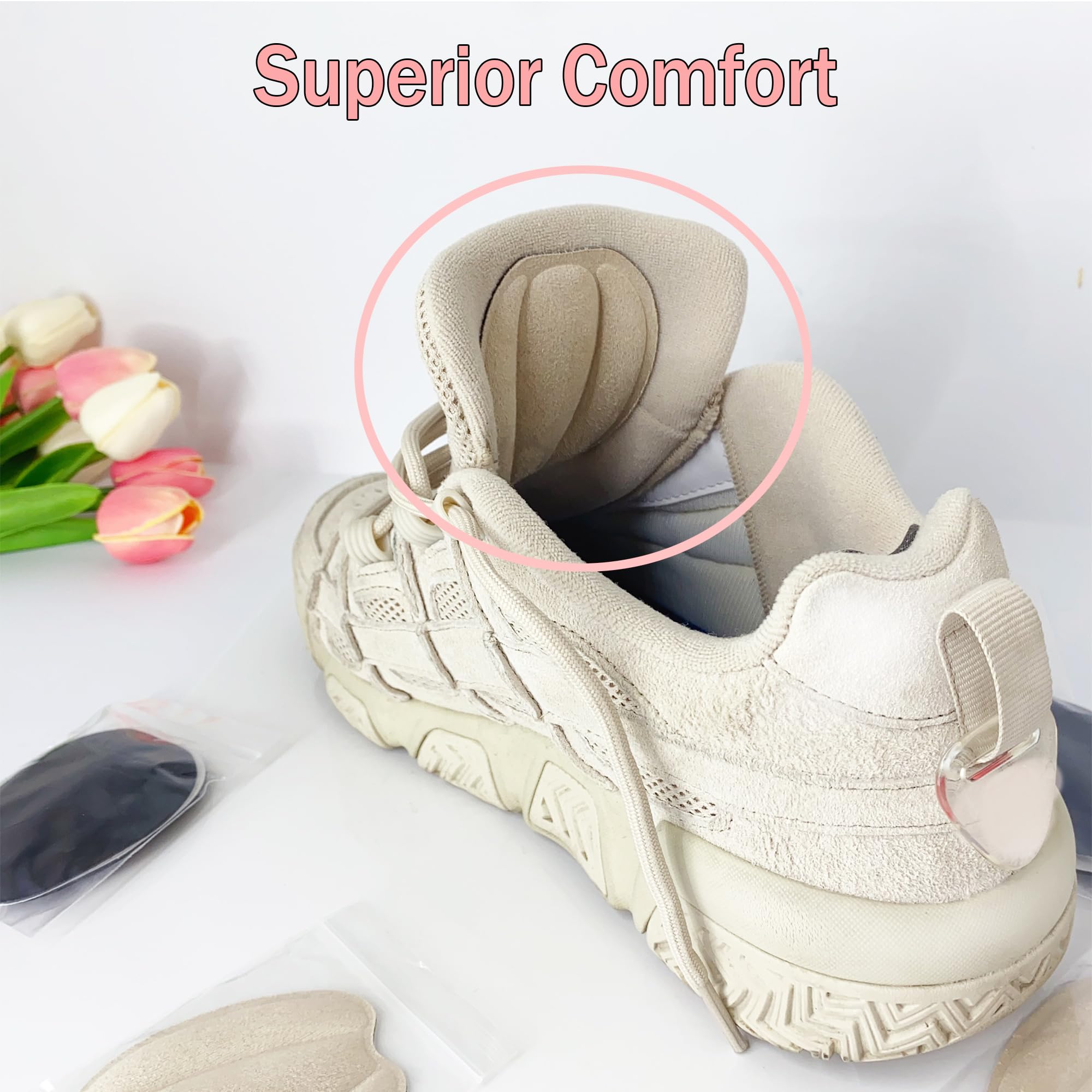 Aogigigio petal-shape pads adapt across various shoes.