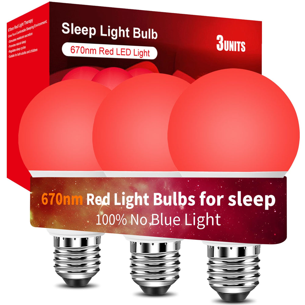 Aogled red light bulb sleep provides warm, sunset-like glow for evening wind-down