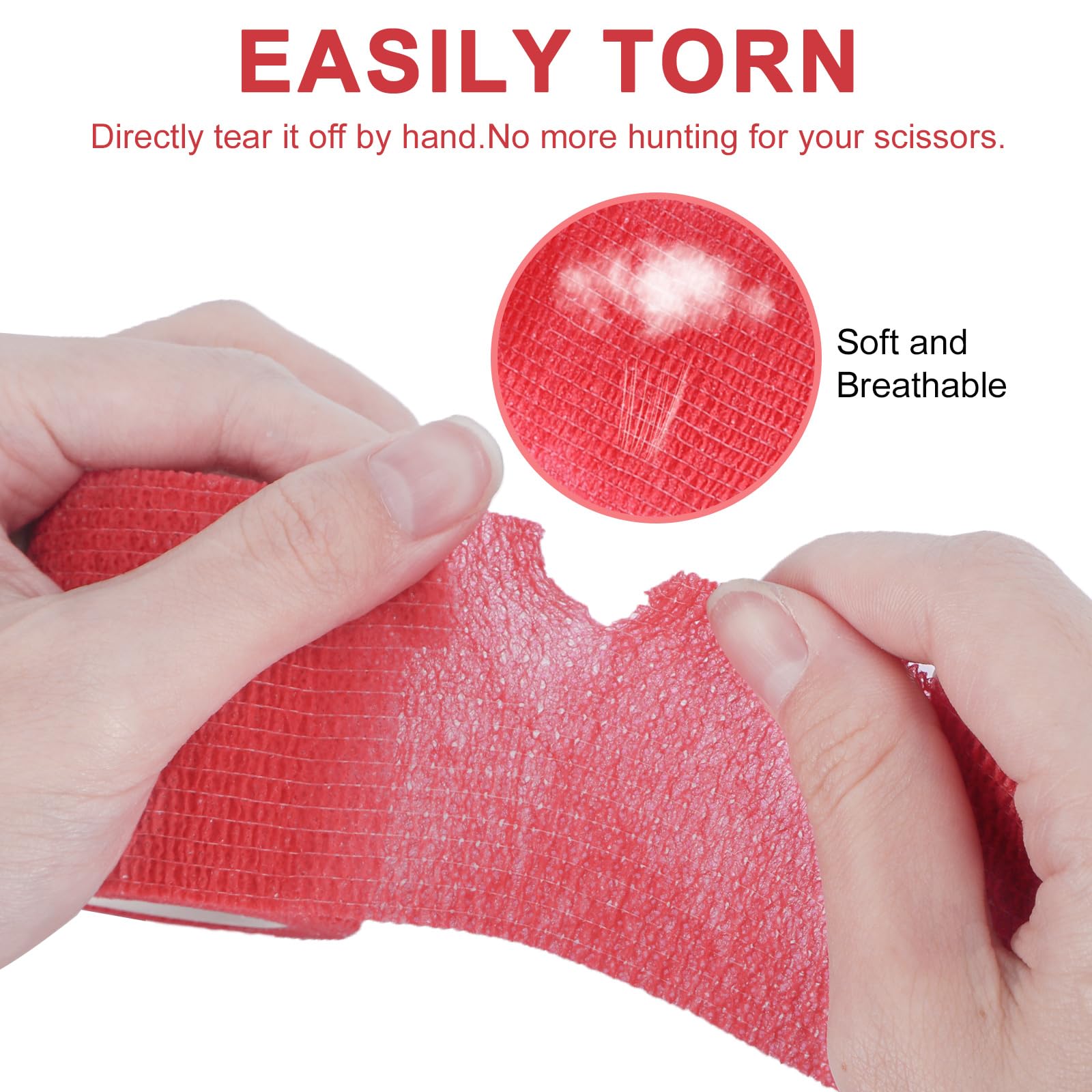 AOITMZAY bandage wrap applied to ankle demonstrating versatile joint support.