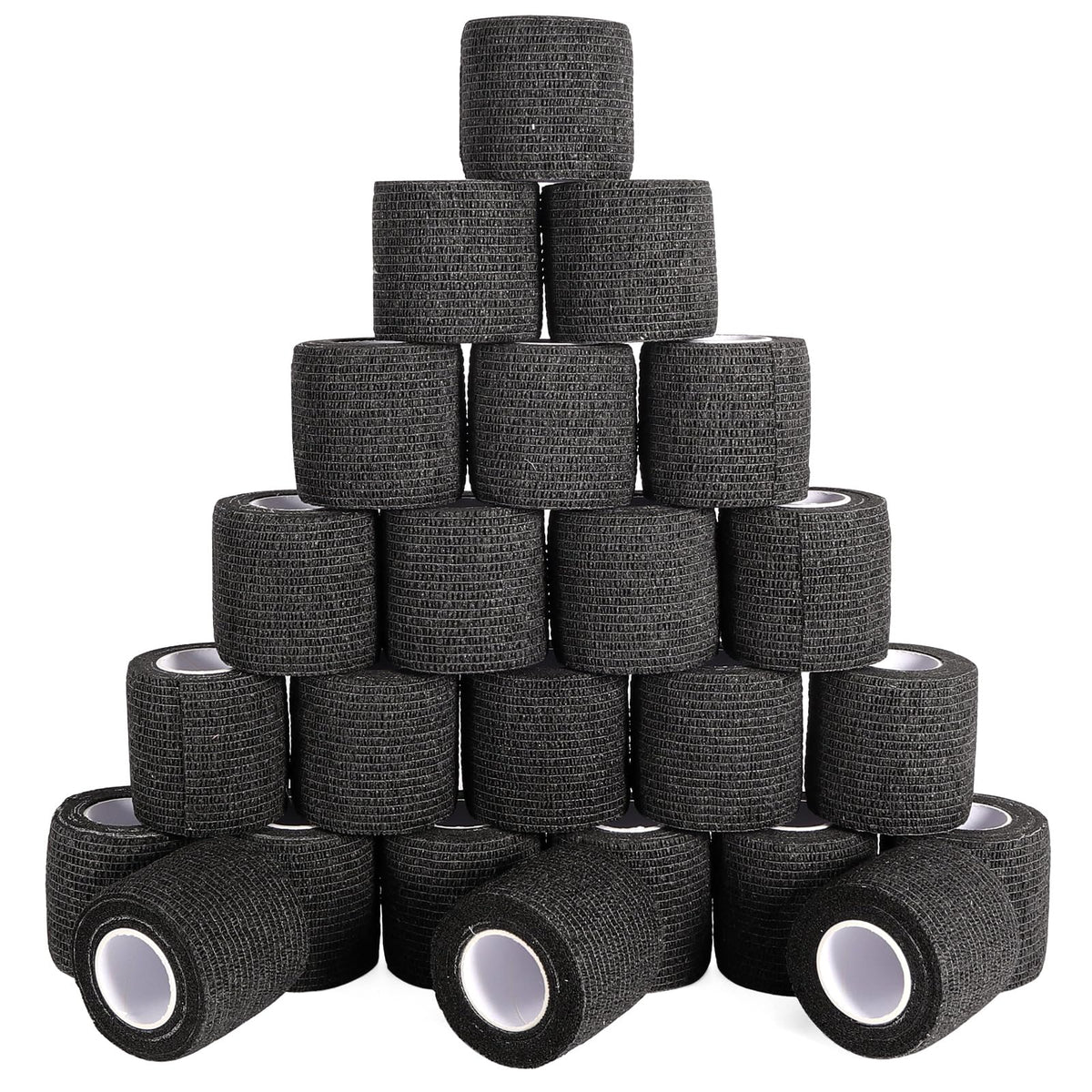 AOITMZAY 24 pack bandage wrap packshot in black highlighting value and eco packaging