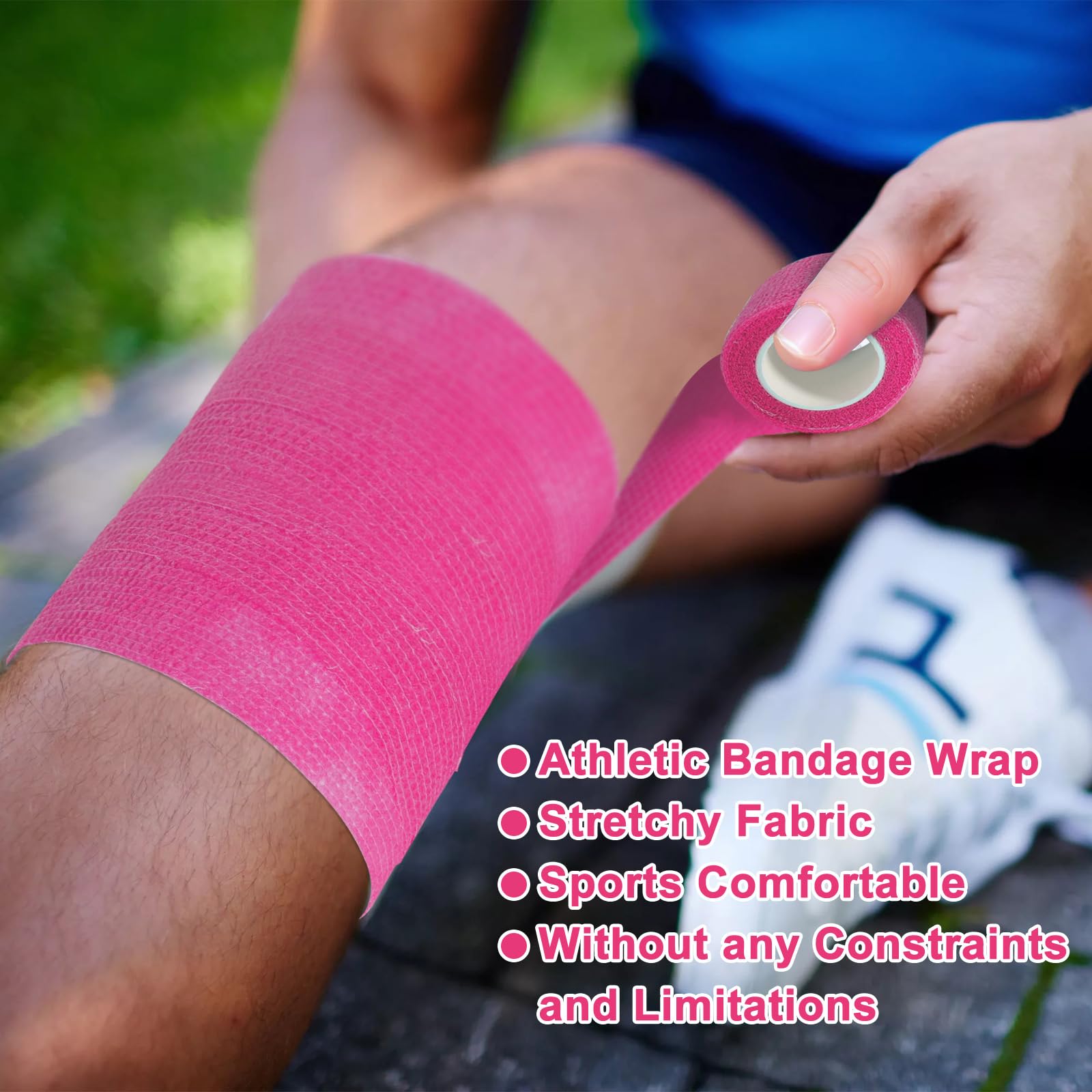 AOITMZAY water resistant bandage wrap stays secure during activity