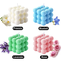 Candela minimalista Aokala, rosa, perfecta para crear ambientes modernos.