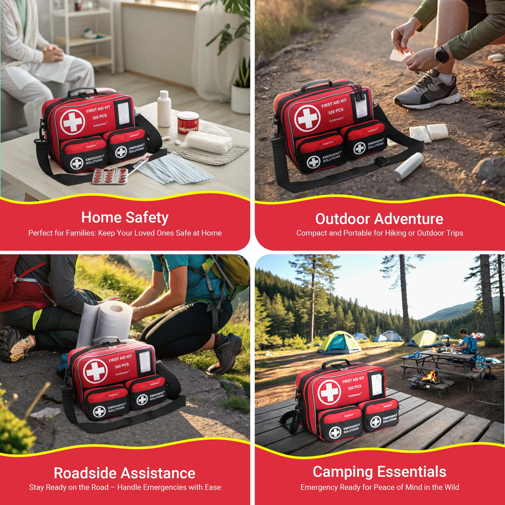 Portable Aoldersson first aid kit for car and travel readiness