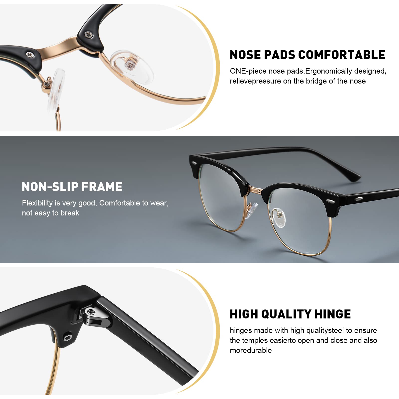 AOMASTE blue light glasses gaming setup front view reduces glare