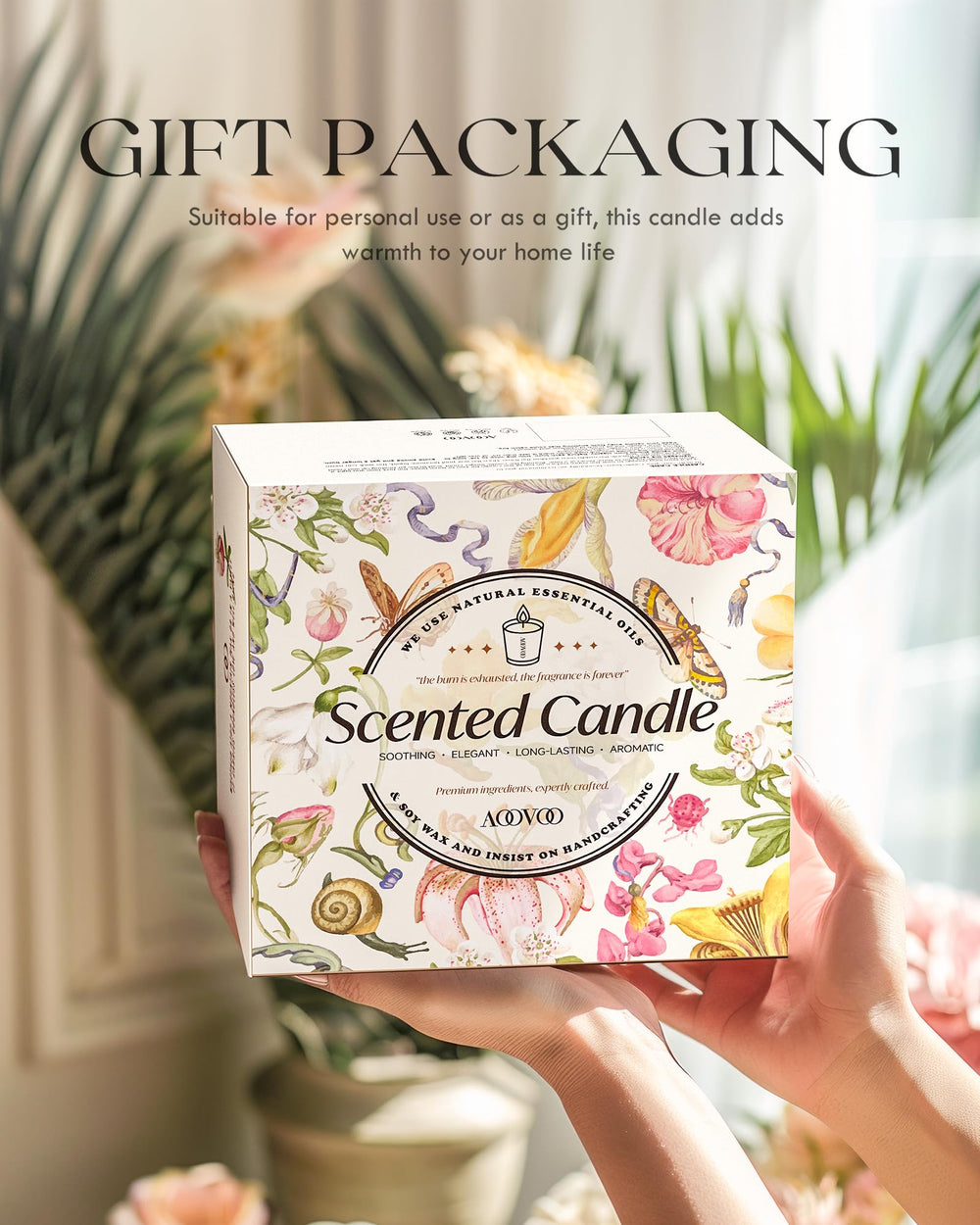 AOOVOO full candle set in box ready for gifting