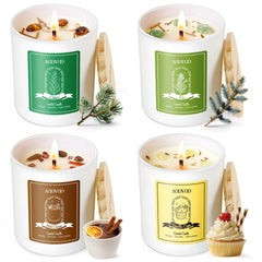 AOOVOO Cedarwood Forest candle creates warm winter ambience