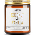 AOOVOO Coconut Vanilla Candle - 9oz Soy Aromatherapy Home Candle