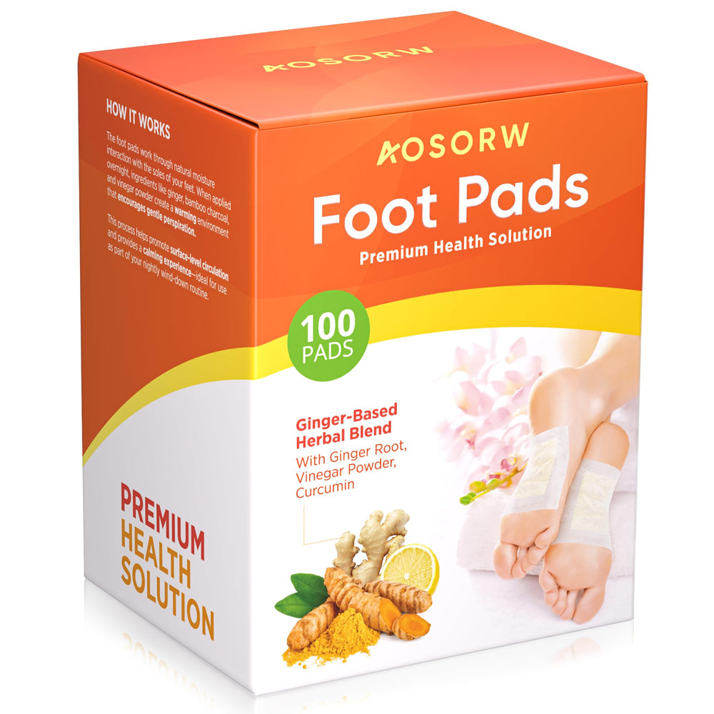 AOSORW orange packaging with branding signals premium foot care.
