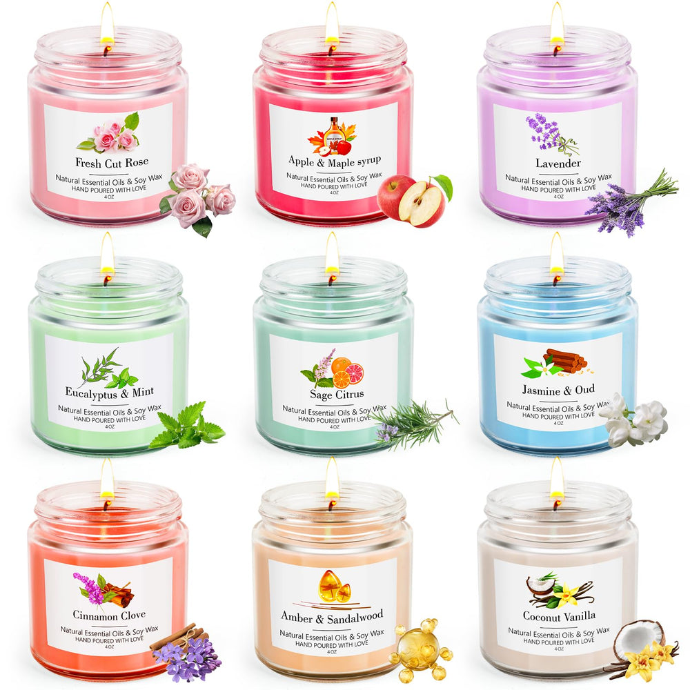 AOTOIE Amber Sandalwood candle earthy notes for tranquil evenings