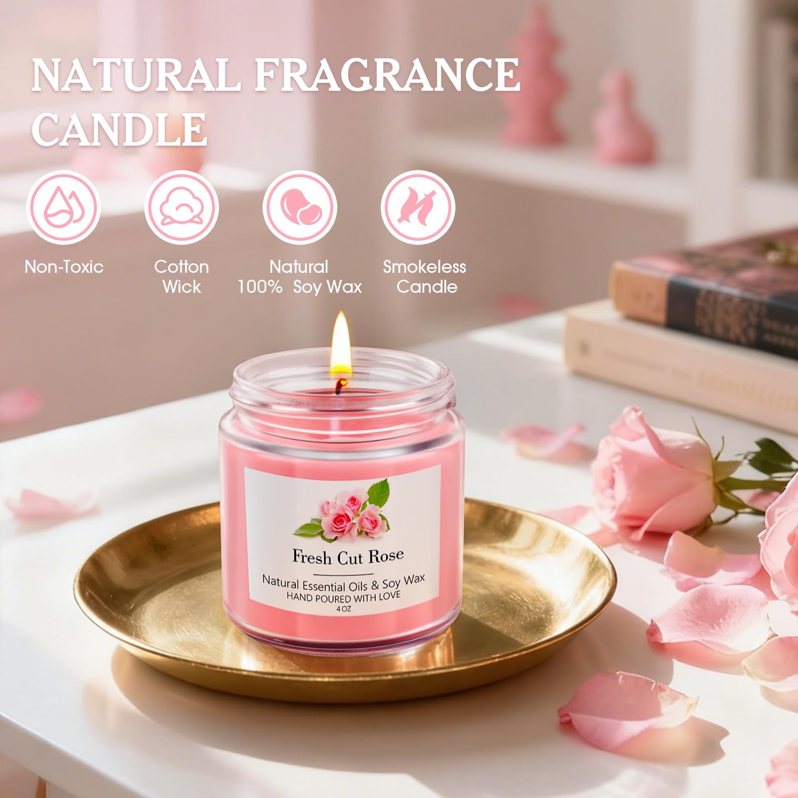 AOTOIE Jasmine Oud candle romantic scent perfect for evenings