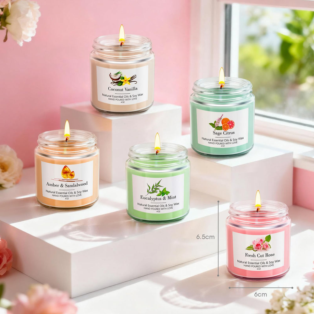 AOTOIE Lavender candle calming fragrance for relaxation and sleep prep