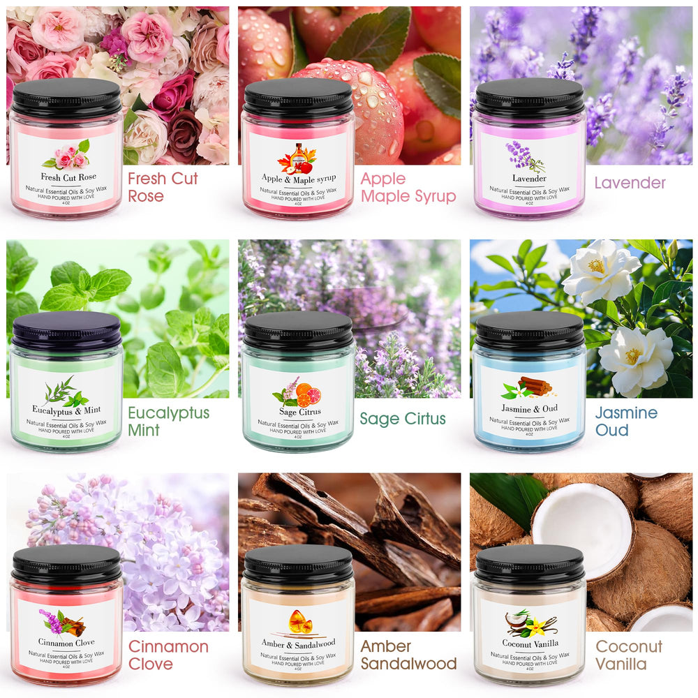 AOTOIE Sage Citrus candle with bright zest for uplifting room perfume