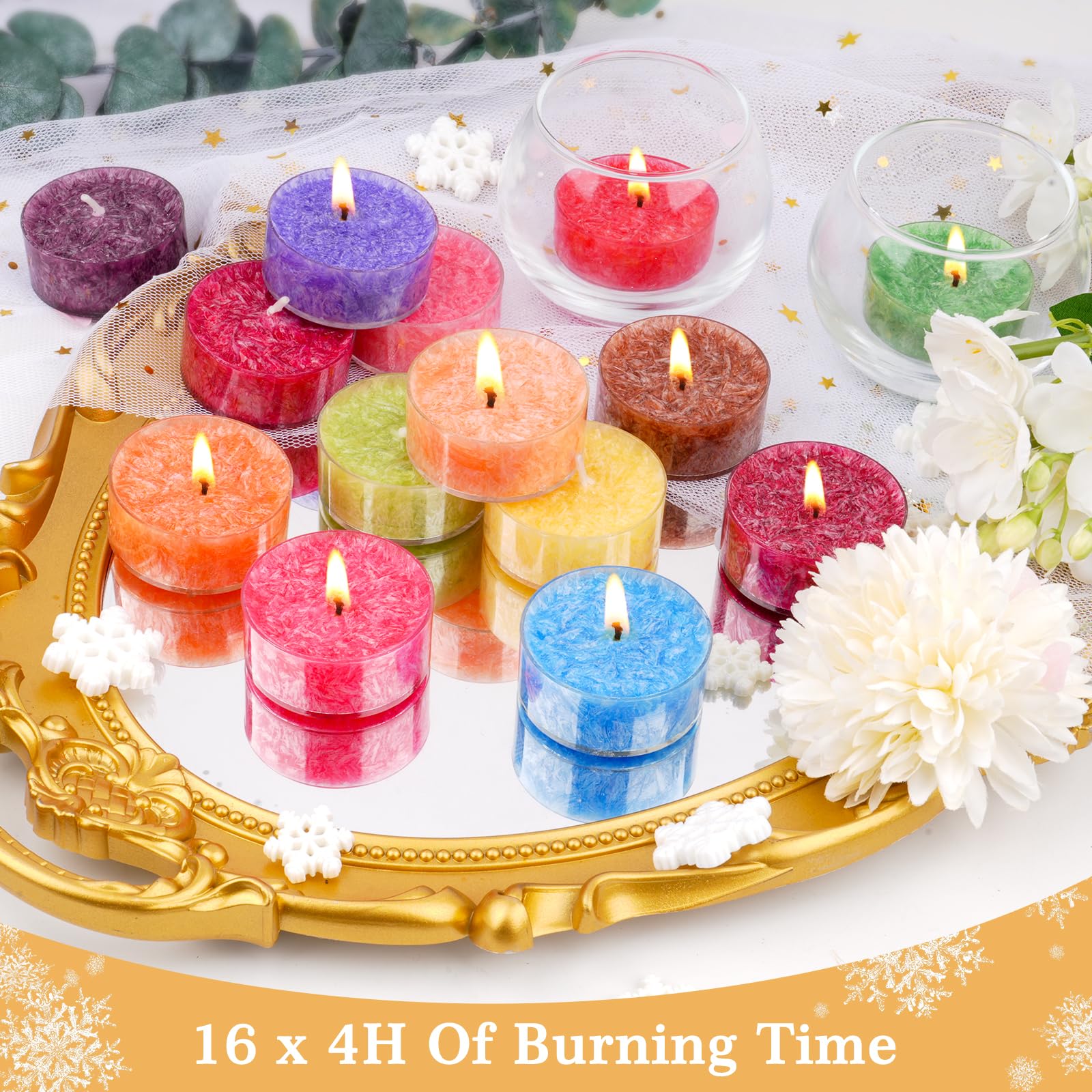 Uso en interiores y exteriores con velas AOTOIE.