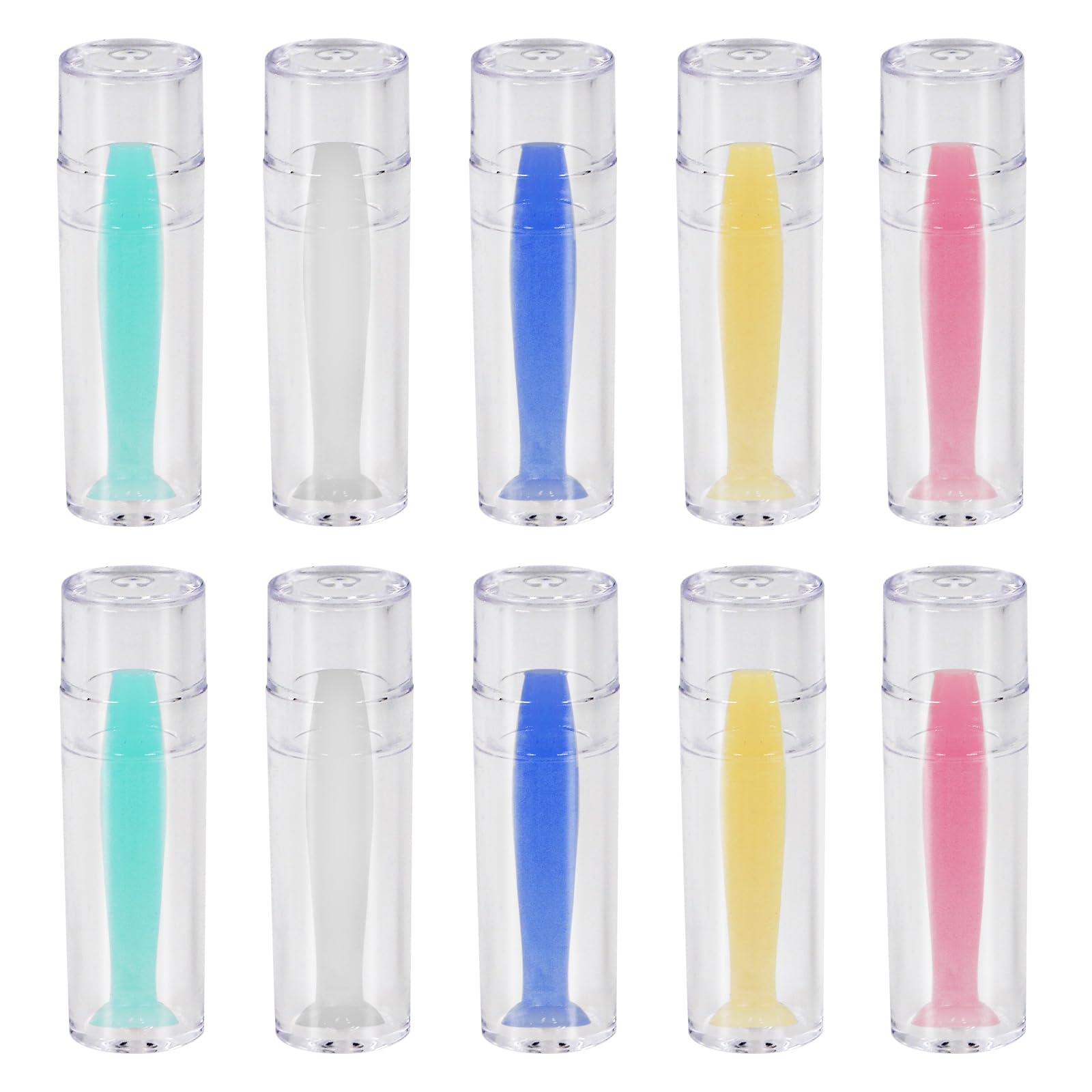 Aoutrow hard lens remover packaging shows 10 colorful pieces for convenient storage.