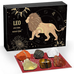 Aovila Leo Crystals presents red Jasper and Garnet for warmth and focus