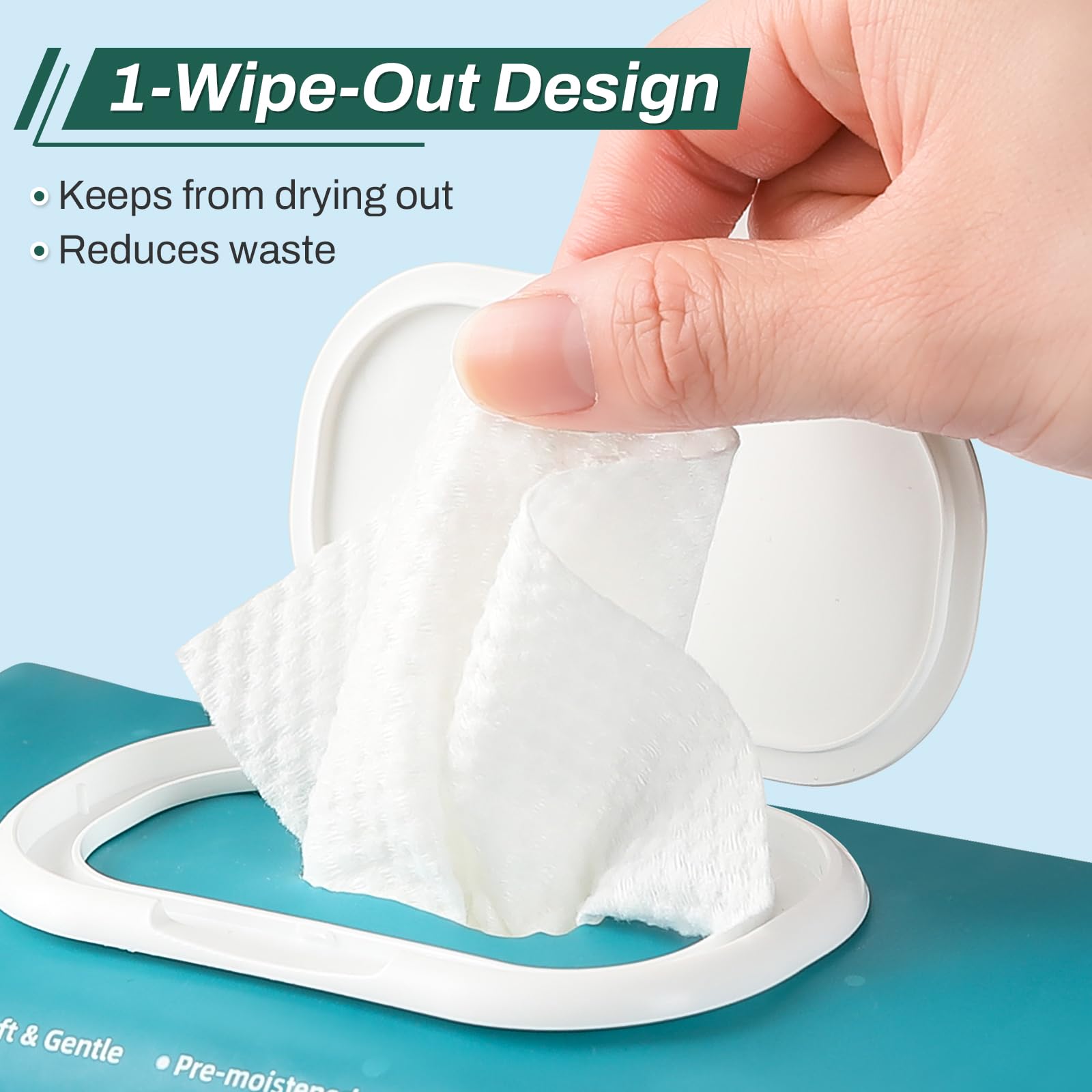 AOZITA 8x12 inch wipes ideal for full-body cleansing.