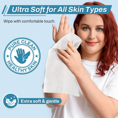 AOZITA Aloe Vera and Vitamin E-infused wipes soothe sensitive skin.