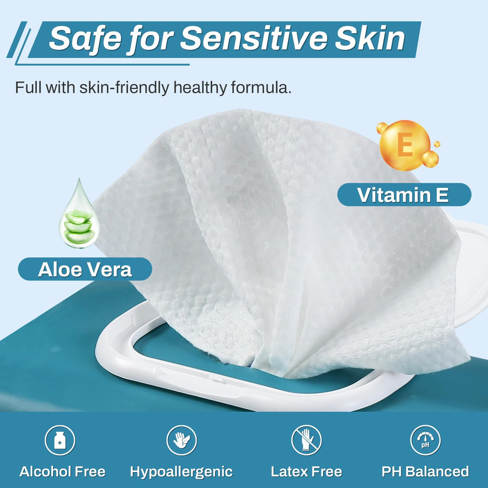 AOZITA extra-large 8x12-inch wipes ideal for quick cleansing.
