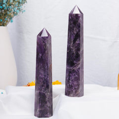 Apengshi amethyst tower in home decor adds soothing ambiance