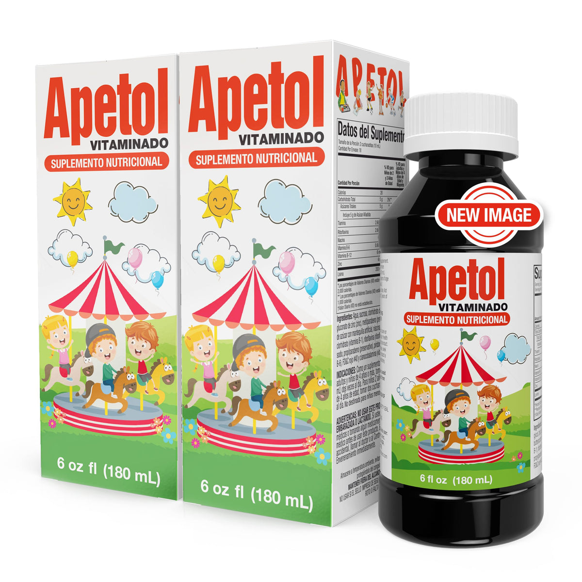 Apetol bottle front label showing appetite and energy support.