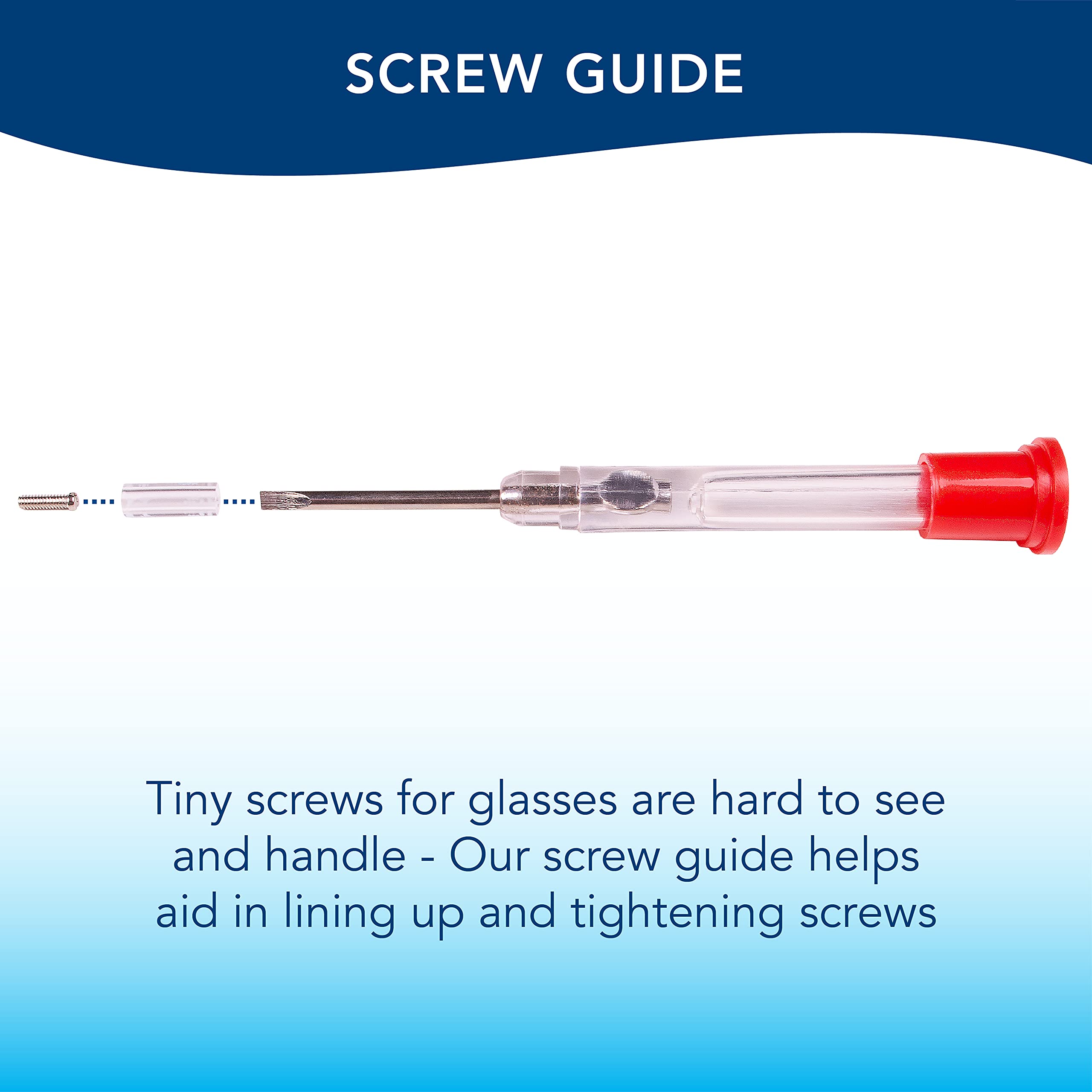 APEX kit shown in use for on-the-go eyewear maintenance.