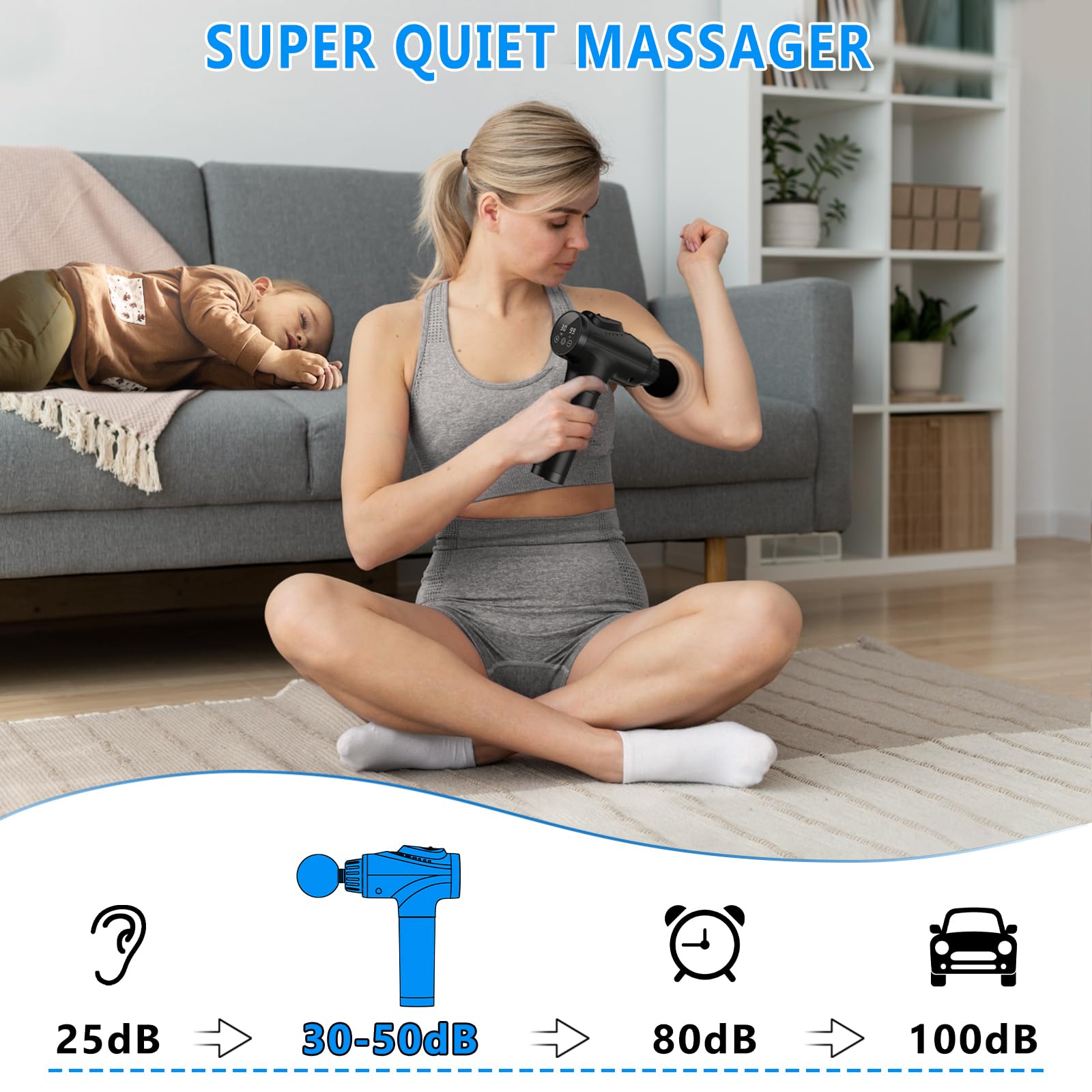 APherma massage gun attachment set with nine heads for versatile massage options