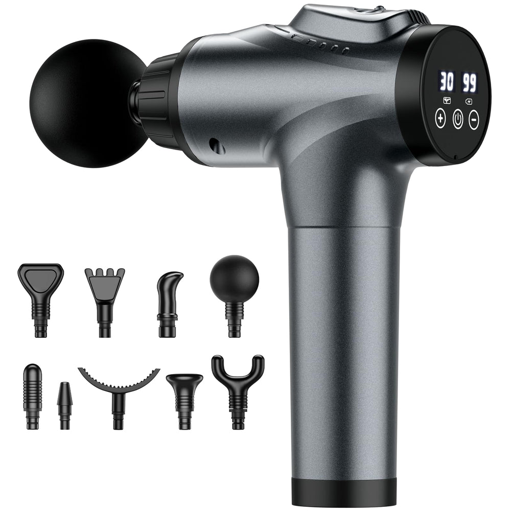 APHERMA Massage Gun in use at desk or gym for convenient recovery.