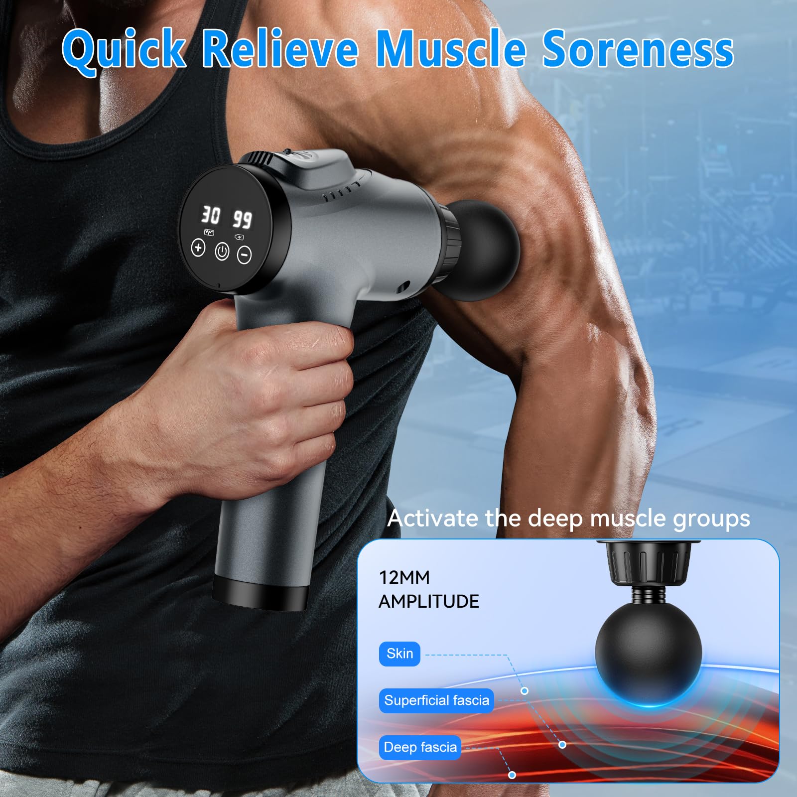 APHERMA Massage Gun portable travel case for on-the-go use.
