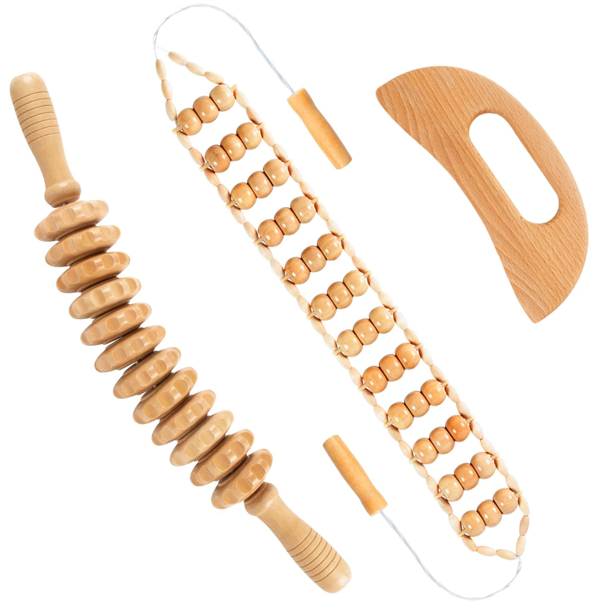 APIFRSUAK conjunto 3 en 1 con rodillo de 12 ruedas para relajación muscular y definición suave.