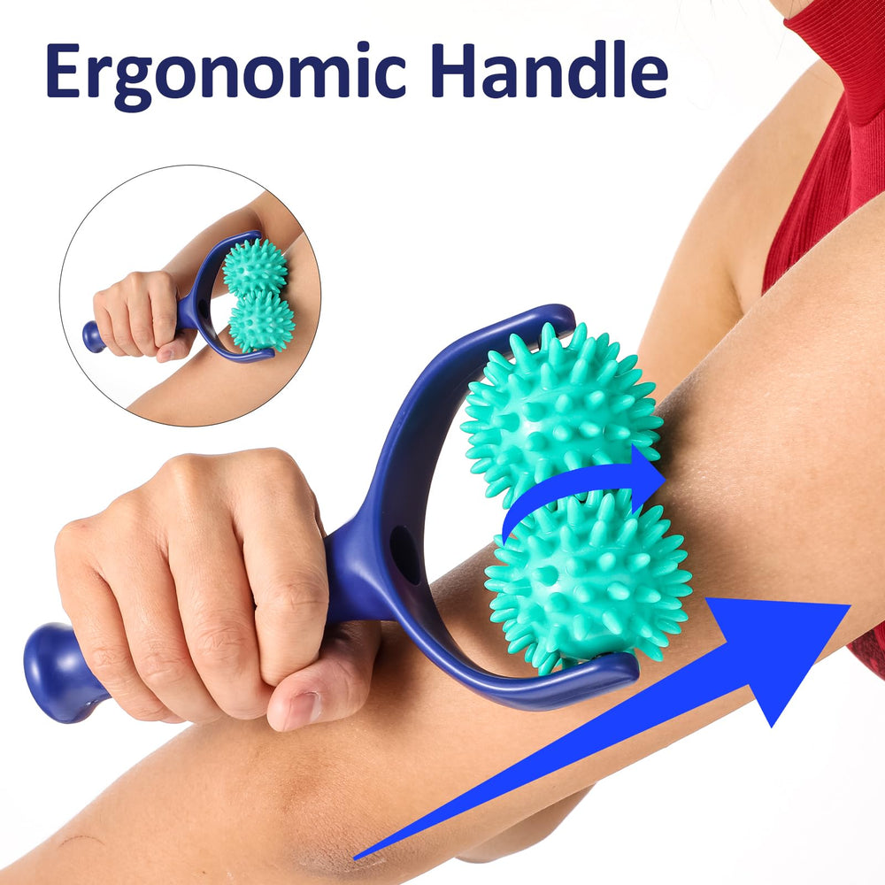 APLZGMG ergonomic handle supports easy target on muscles.