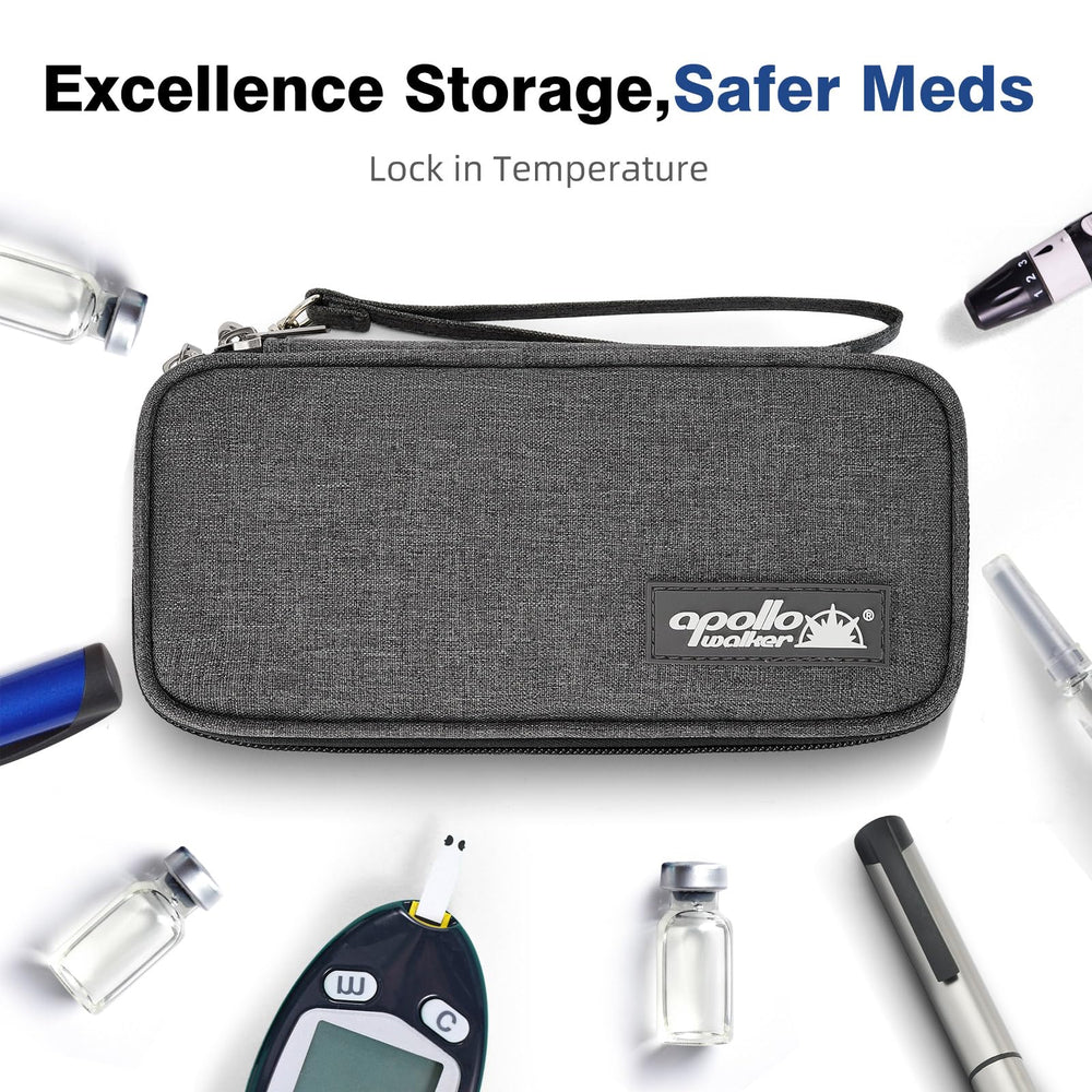 Apollo Walker insulin cooler thermal liner blocks heat during flights