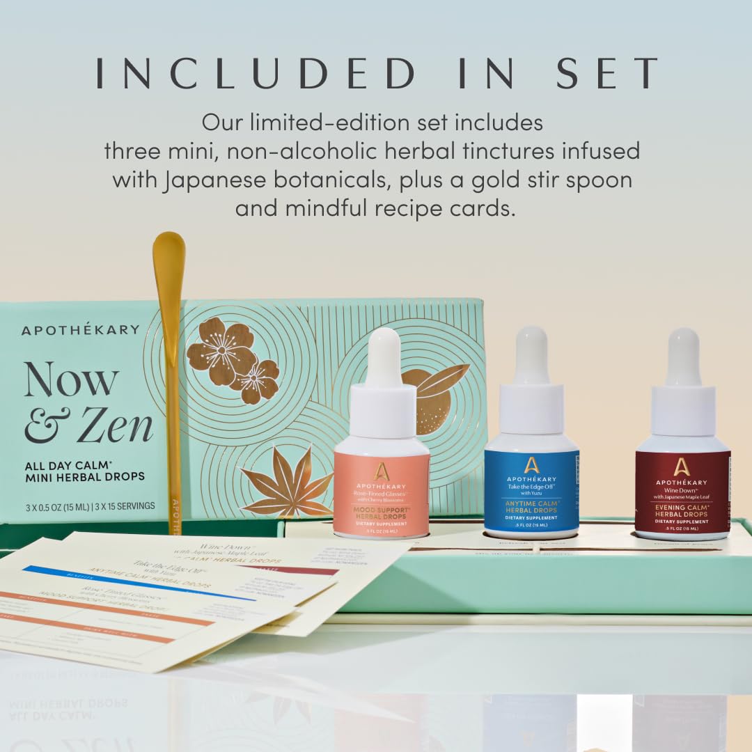 Apothékary Now lifestyle scene with the Now & Zen set supporting daily calm and focus.
