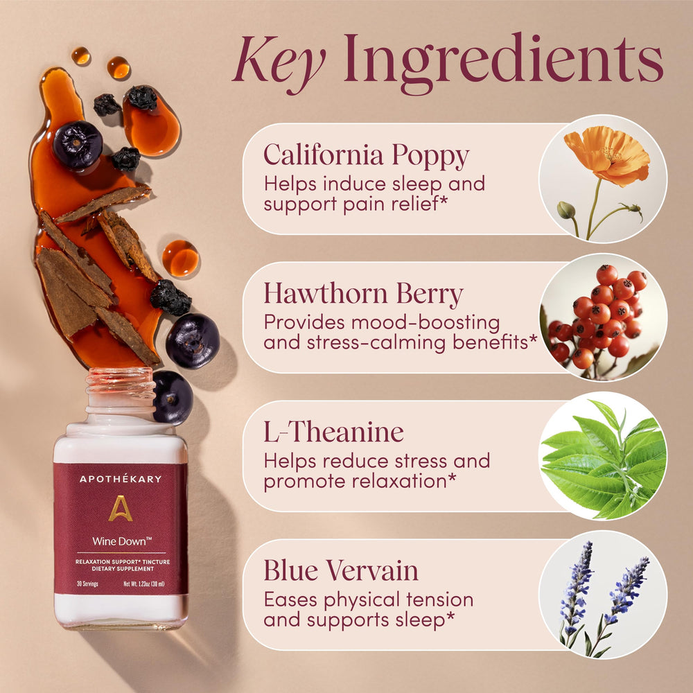 Wine Down close-up on berry flavor for soothing evening ritual