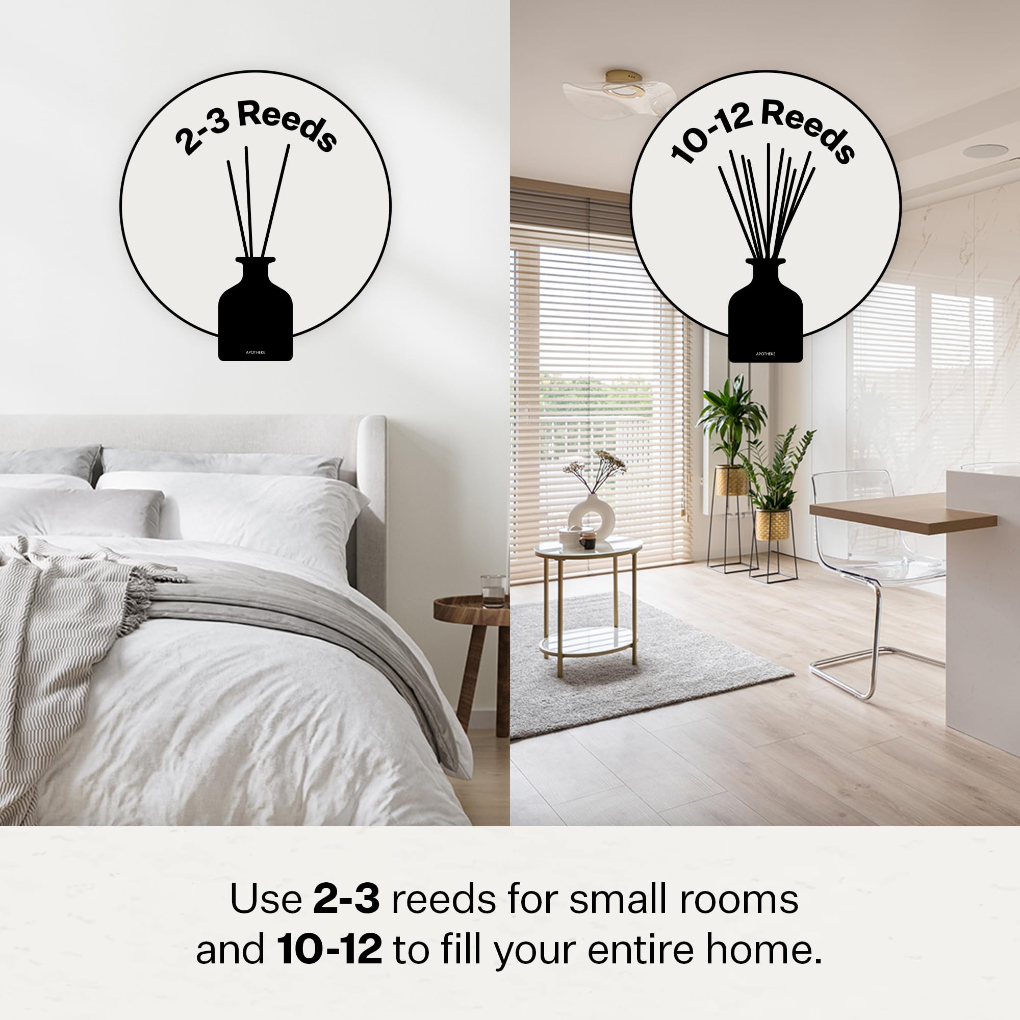 APOTHEKE Charcoal diffuser arranged in a cozy room setup for inviting ambiance.