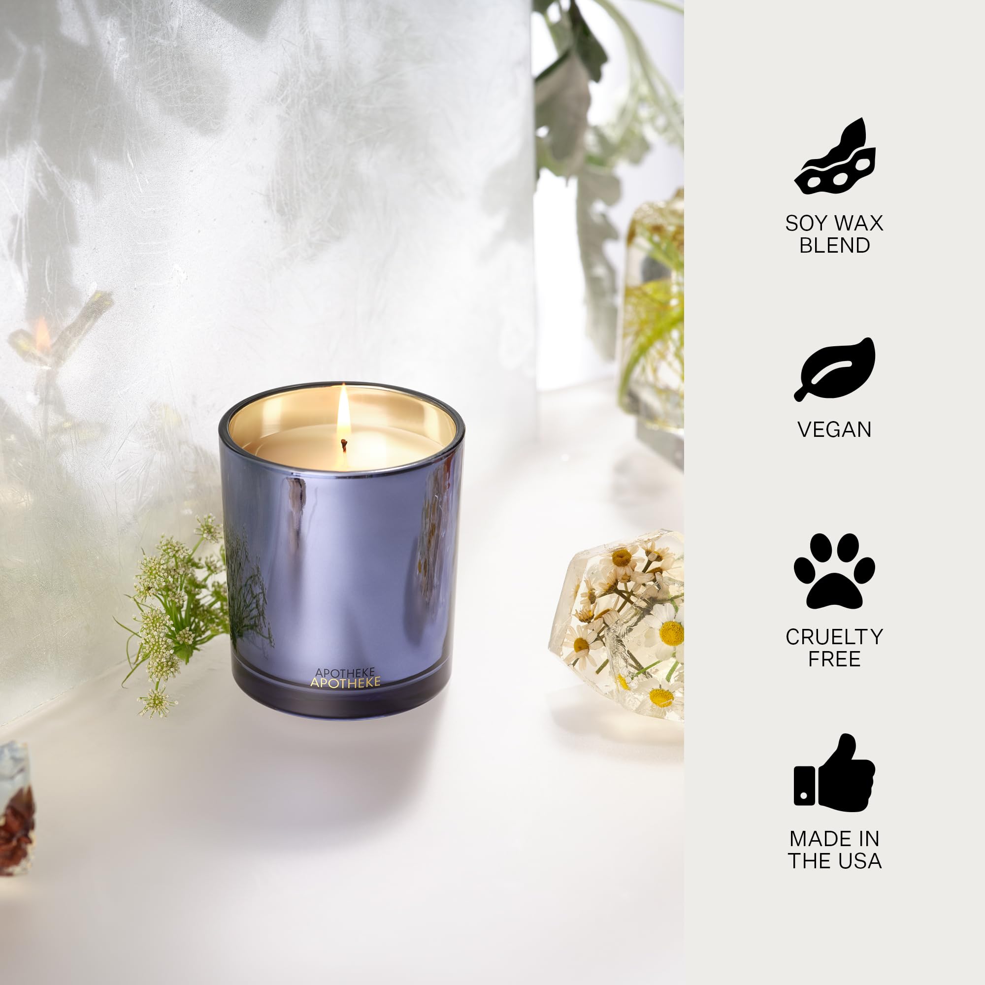 APOTHEKE gift-ready box signaling premium candle gift option.