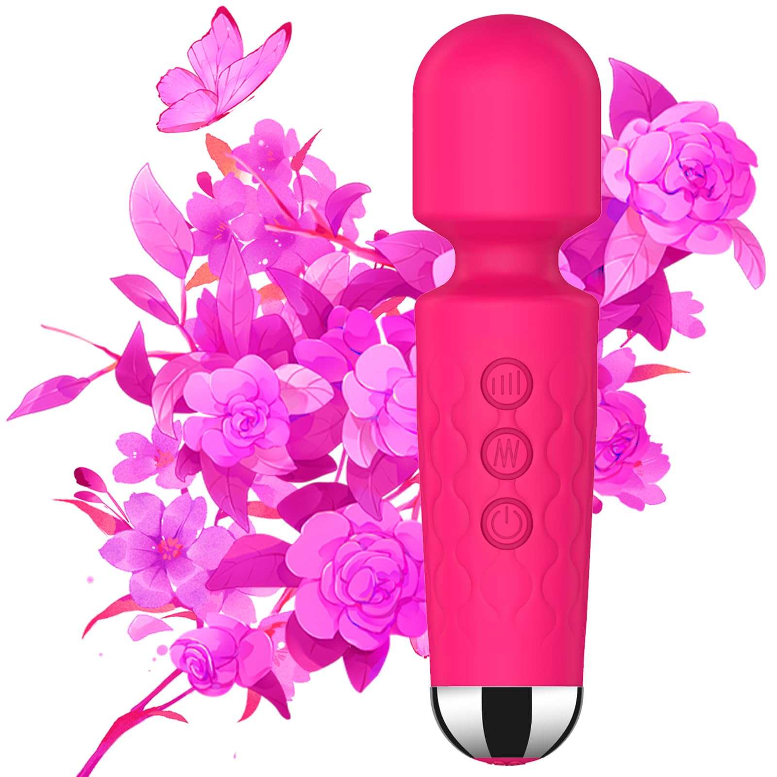 Apowand Mini masaje bala rosado en mano para relajar hombros y cuello.