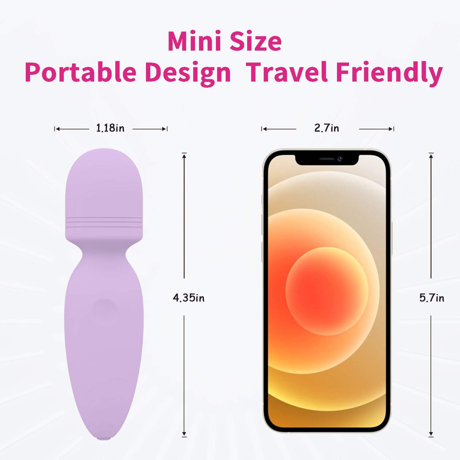Apowand Mini Wand Massager quiet handheld use provides discreet relaxation anytime.