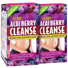 Applied Nutrition Acai Cleanse bottle with two-week digestive support for a gentle cleanse.