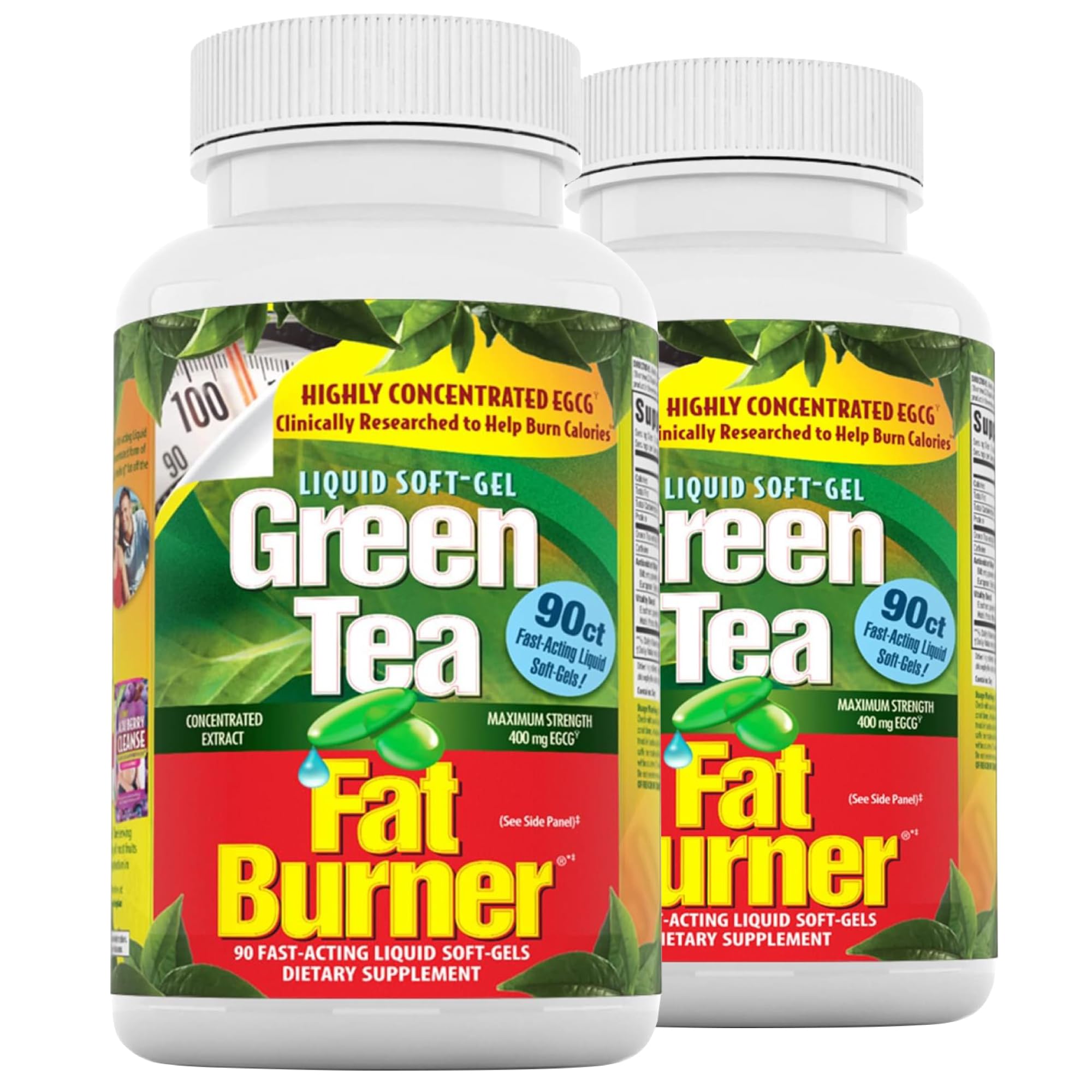 Applied Nutrition Green Tea Fat Burner bottle with green tea and caffeine blend for energy support.